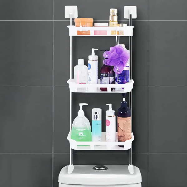 Multi-layer bathroom shelf modern and space-saving design - Image 4